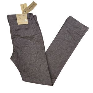 NEW Stitch Note Mens SNP-103 Gray Cotton Blend Slim Straight Chino Pants 30x34